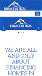 Mobile Screenshot of financemetexas.com