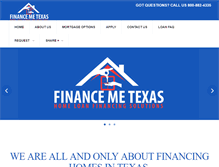 Tablet Screenshot of financemetexas.com